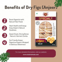 Load image into Gallery viewer, Special Choice Premium Afghani Anjeer - 250g | Dried Figs | Natural, Rich in Iron, Fibre & Vitamins Fig / Afghanistan Anjir | Low in calories and Fat Free