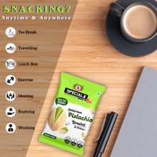 Load image into Gallery viewer, Special Choice (Rock On) Pistachios Roasted, Lightly Salted (Pack of 10, 15g Each) - 150g