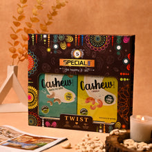 Load image into Gallery viewer, Special Choice TWIST Nutrient-Rich Dry Fruits Gift Packs (Cashew Nuts Roasted n Salted & Cashew Nuts Roasted n Masala) 200g each