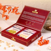 Load image into Gallery viewer, Special Choice Frolic Dry Fruits Gift Pack (Cashew Nuts Salted 100g & Indian Raisins 100g)