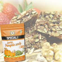 Load image into Gallery viewer, Special Choice Healthy Raw Seeds Combo- Jumbo Pumpkin Seeds, Jumbo Sunflower Seeds, Chia Seeds (250g*3) - Seeds for Eating Combo | Healthy Snacking with 100% Natural and Clean Ingredients