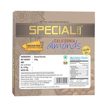 Load image into Gallery viewer, Special Choice California Almonds Vacuum Pack 250g (Back)