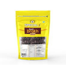 Load image into Gallery viewer, Special Choice Kali Darakh / Black Raisins (Seeded) 250g (Back)