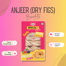 Load image into Gallery viewer, Special Choice (Aura) Natural Premium Dried Afghani Anjeer/Dry Figs 250g (Delta) Vacuum Pack | Healthy Dry Fruit Snack | Non-GMO Dried Figs
