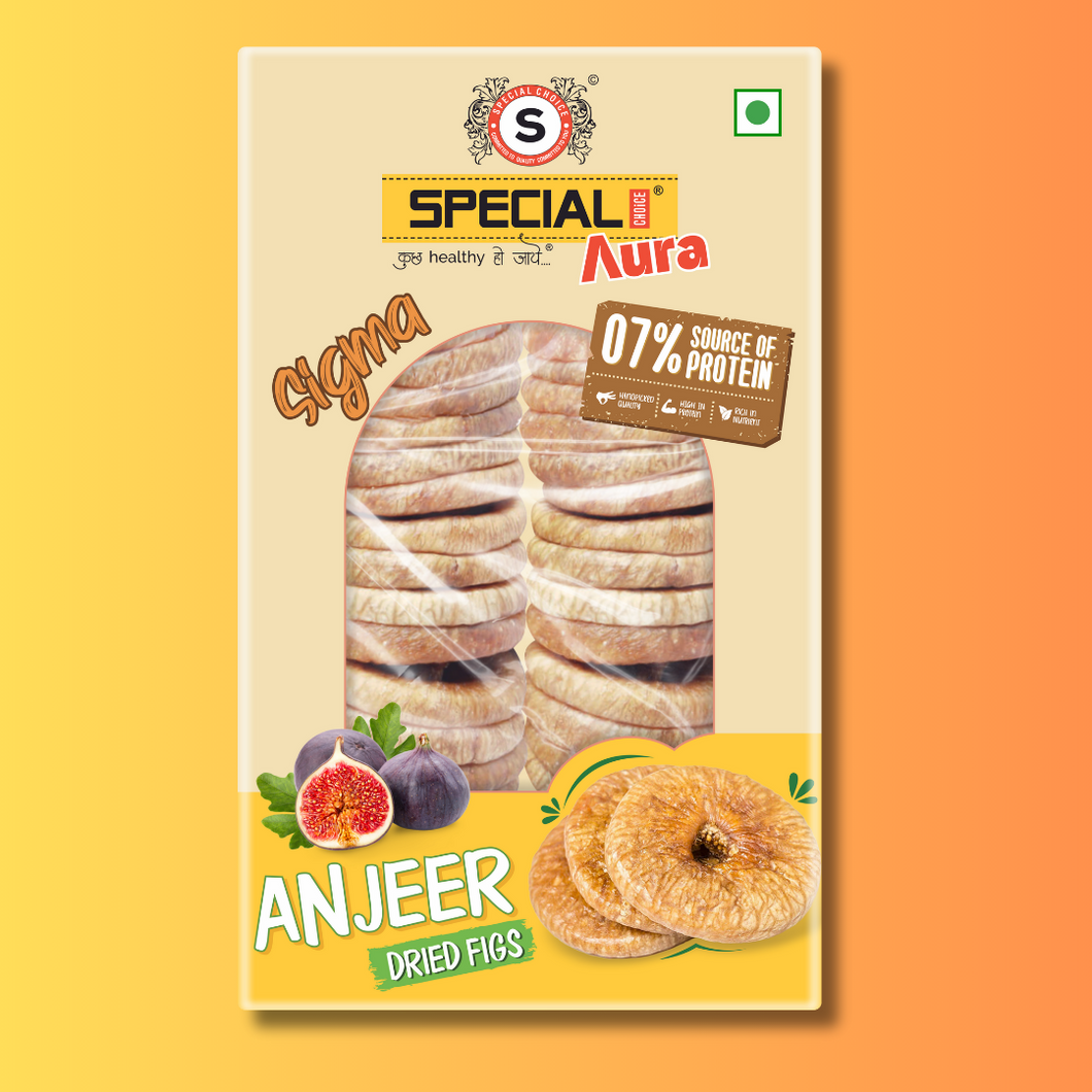 Special Choice (Aura) Premium Dried Afghani Anjeer (Sigma) 250gm | Dried Figs | Fine Quality Anjeer | 100% Natural