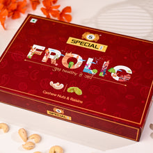 Load image into Gallery viewer, Special Choice Frolic Dry Fruits Gift Pack (Cashew Nuts Salted 100g &amp; Indian Raisins 100g)

