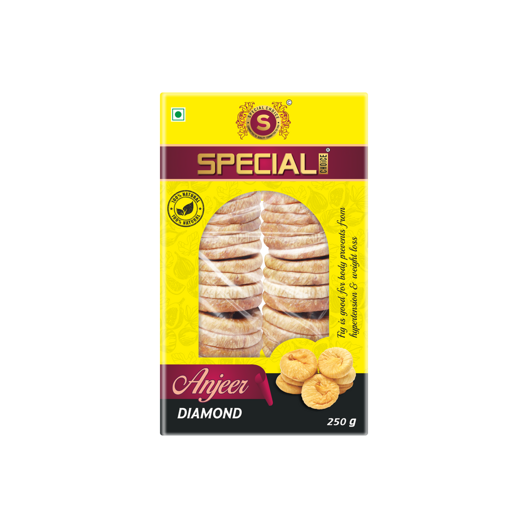 Special Choice Anjeer (Dry Figs) Diamond Vacuum Pack 250g