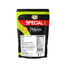 Load image into Gallery viewer, Special Choice Pistachio Roasted And Salted California Pouch 250g (Back)
