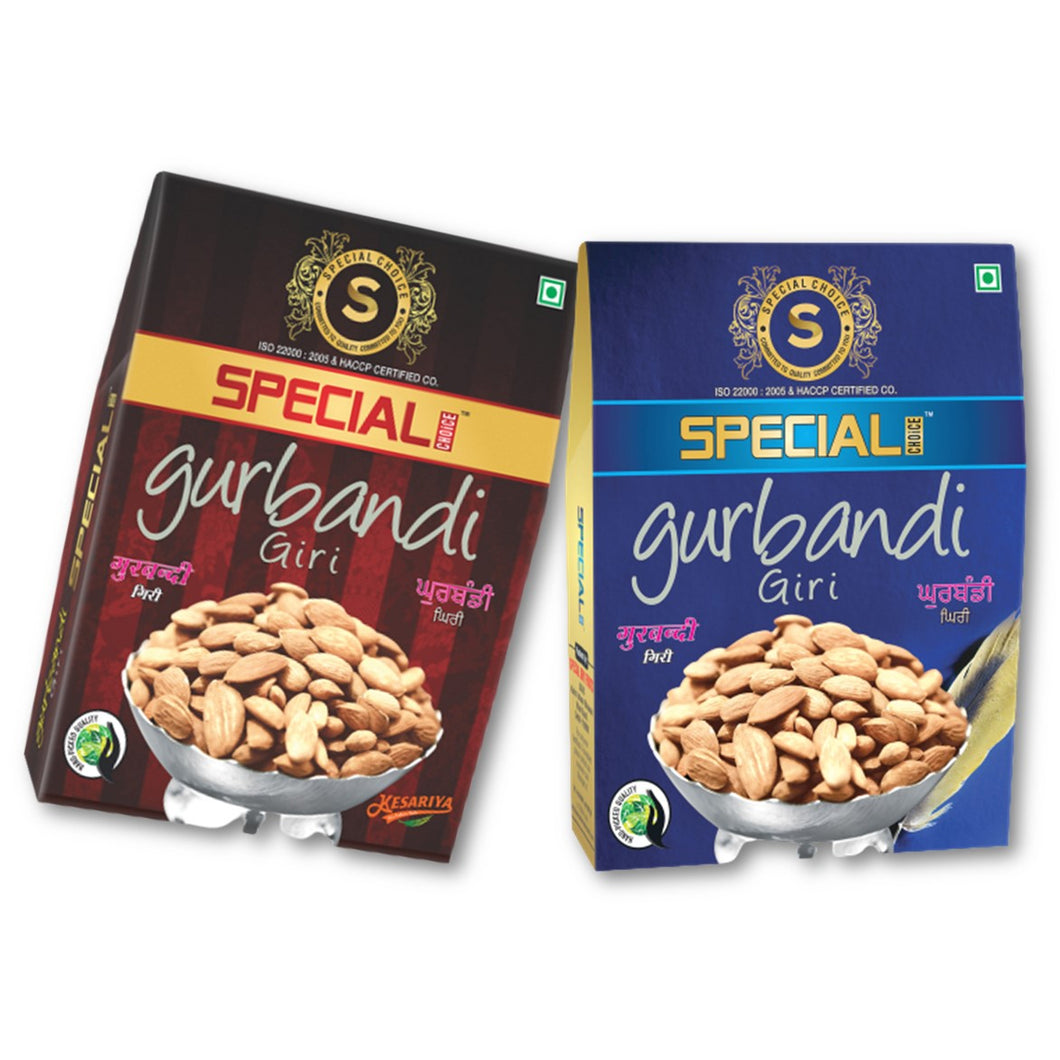 Special Choice Combo Of Almonds (Gurbandi Almonds) (250g Each x 2 Pack)