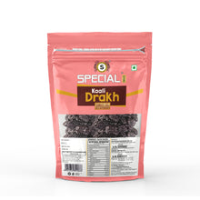 Load image into Gallery viewer, Special Choice Kali Darakh / Black Raisins (Seedless) 250g (Back)
